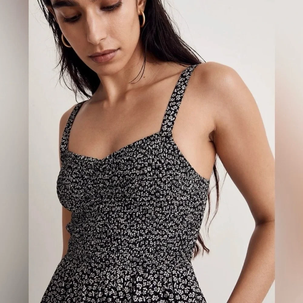 Madewell Black and White Patterned Jumpsuit - Picture 2 of 5